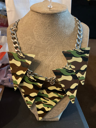 Camo necklace