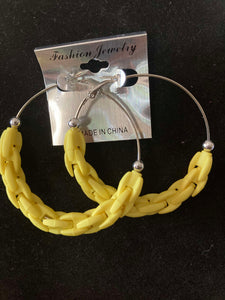 Yellow Link Hoops