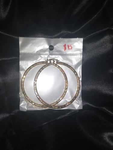 Tri Gold Hoops