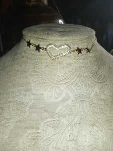 Diamond Heart Tennis Bracelet