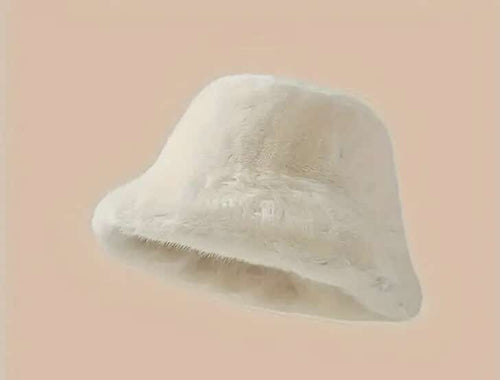 Fur bucket hat