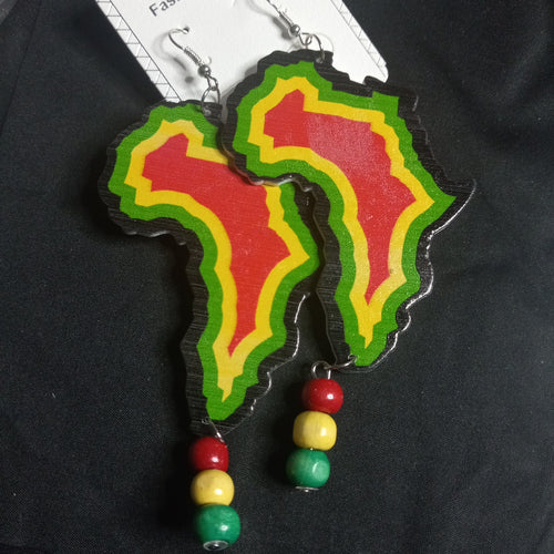 AFRICA wooden earrings