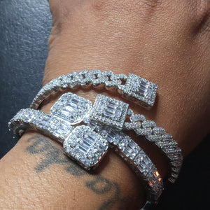 Diamond cut bracelet